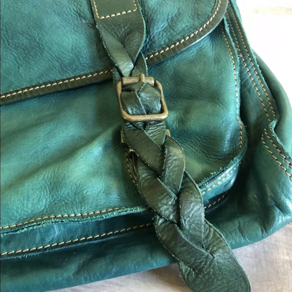 SOLD Free People Campomaggi Large Washed Messenger - Picture 2 of 6